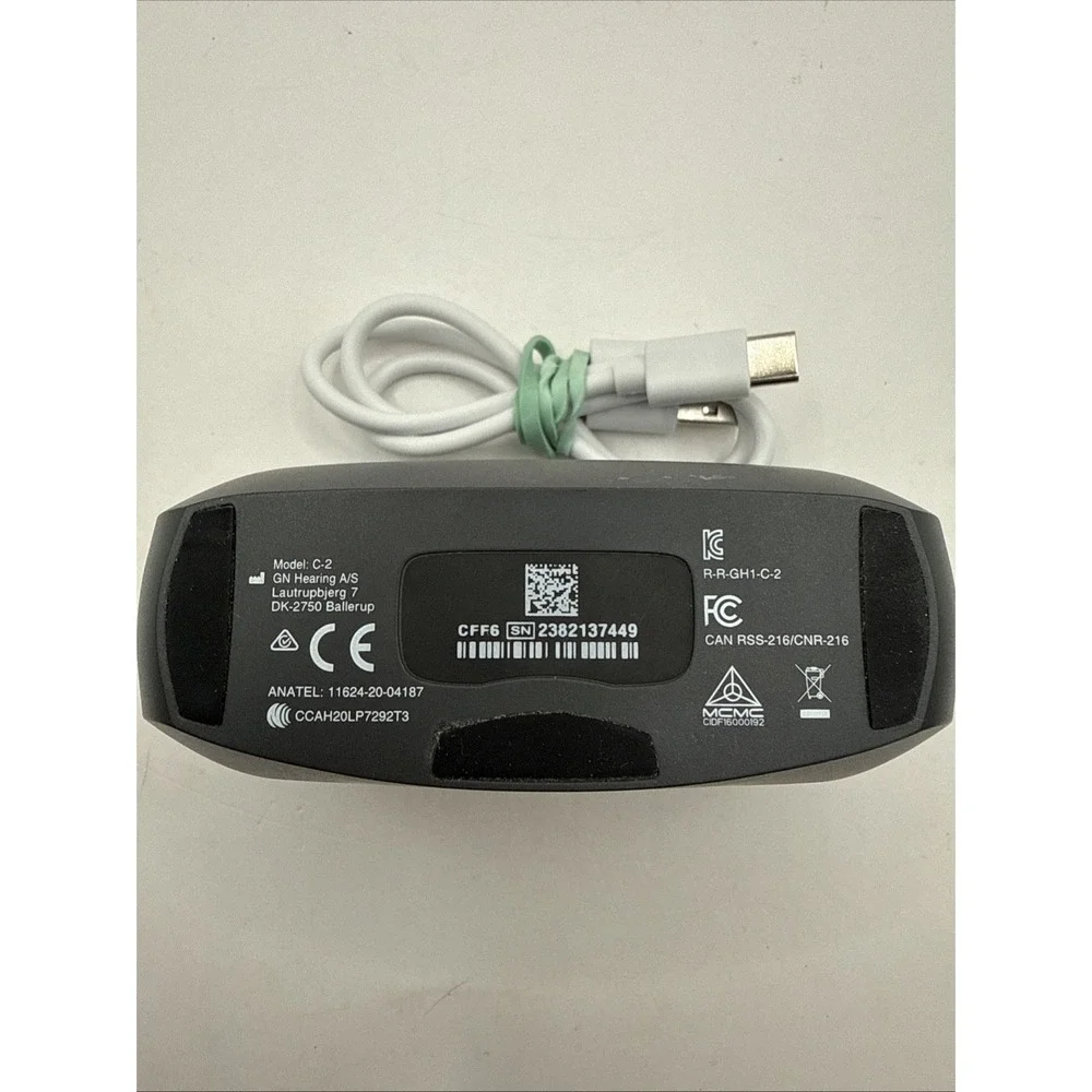 Jabra GN Enhanced A/S Rechargeable Hearing Aids CHARGING CASE Model C-2 (ONLY)